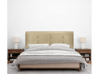 Vertchez Faux Leather Headboard with 2 Buttons 160x105cm with Legs for 150/160 Beds - Champagne