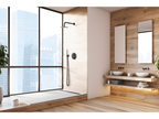 70x165 cm shower tray with side grate, Vertchez Extra Slim white, made of synthetic resin and marble powder, with free drain