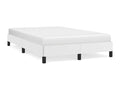 White bed frame 120x200 cm Faux leather
