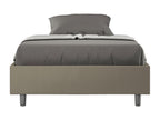 Vertchez 140x200 Upholstered Storage Bed in Cappuccino Faux Leather