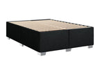 Bed base in Vertchez with black mattress 140x200 cm fabric