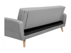 Vertchez 3-seater sofa bed in light grey fabric