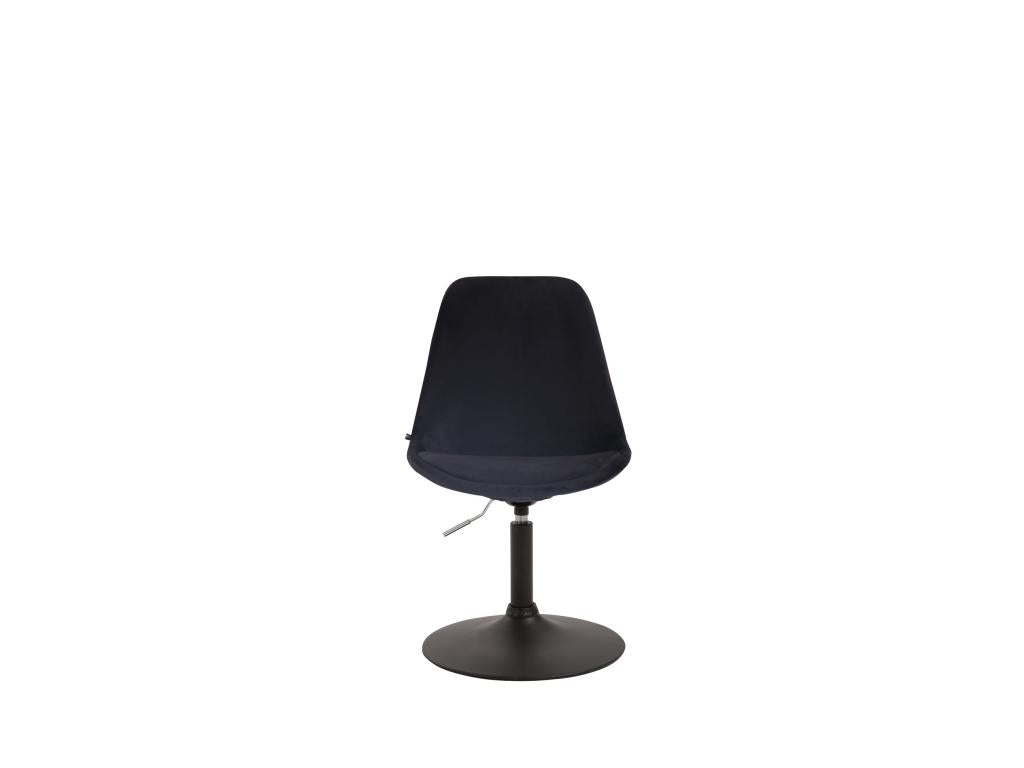 Dining chair - Velvet / Metal - Black - Vertchez