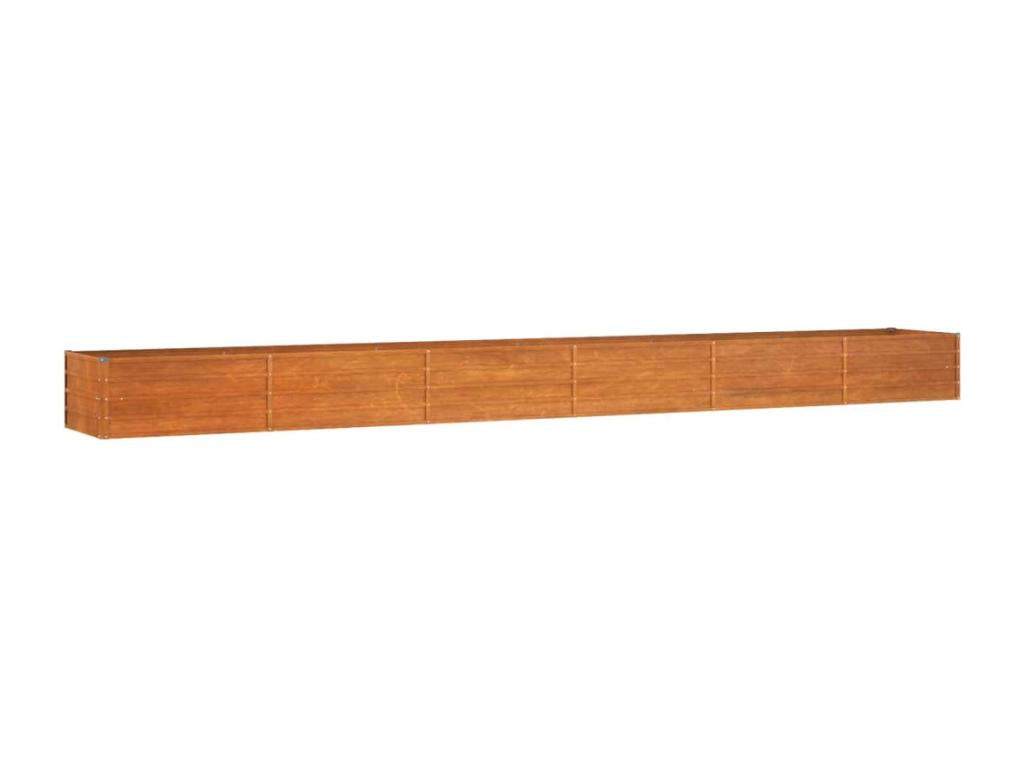 Rusty raised garden bed 600x80x45 cm corten steel