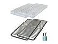 Foam mattress with metal base C220 2x90x190 Vertchez - Height 13 cm - Firm support