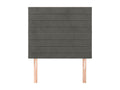 2-piece headboard set, dark grey, 100x5x78/88 cm, velvet