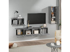 Vertchez 4-Piece TV Furniture Set, Grey Engineered Wood