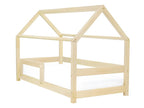 90x190 Cabin Bed from Vertchez with Guardrail - Wood