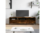 Smoked oak TV stand 150x30x44.5 cm engineered wood