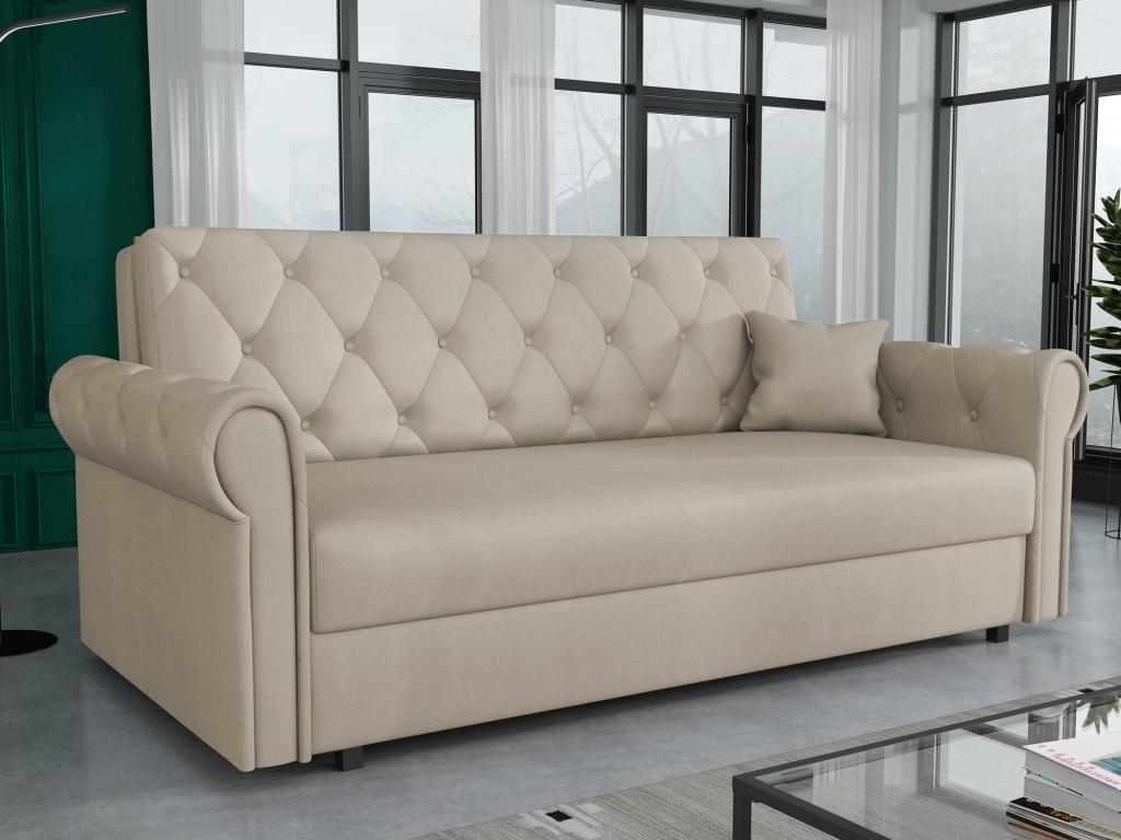Vertchez 196 Convertible Sofa Bed with Bedding Box 85x188x98cm