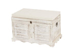 White wooden chest H356
