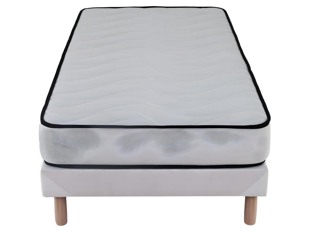Comfort Foam Mattress Set - 90x190cm - Foam - 18cm and White Bed Base