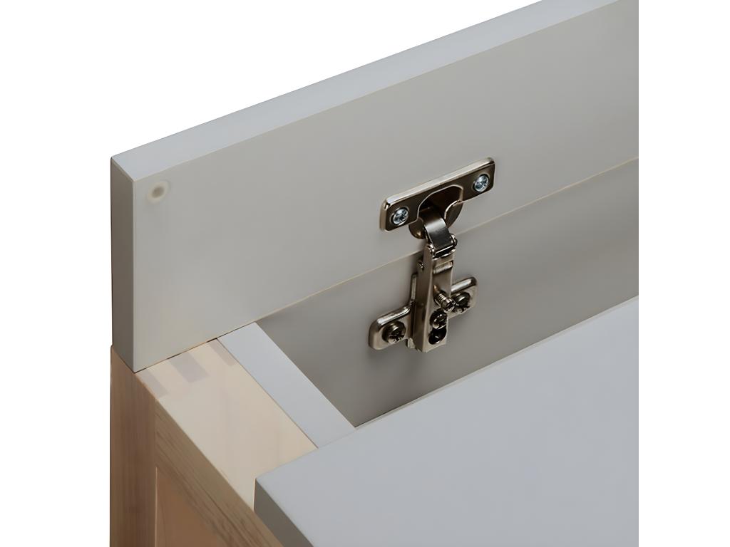 Vertchez Designer Desk 112cm Birch / Grey