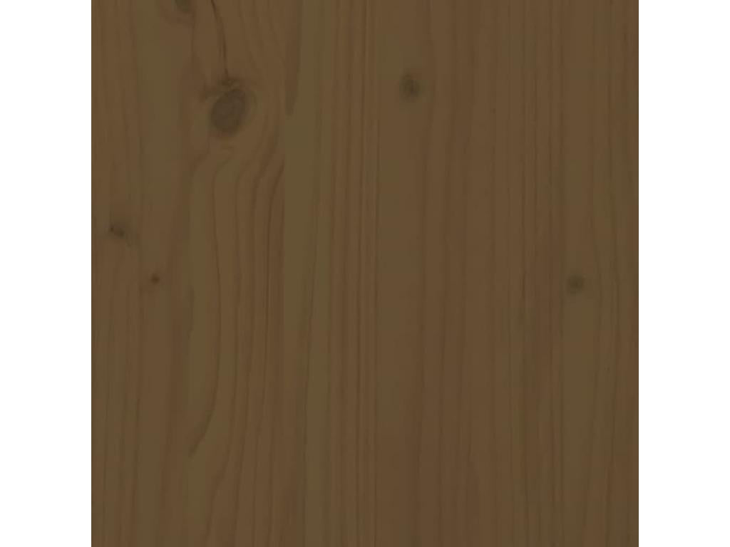 Wall-mounted headboard, honey brown, 82.5x3x80 cm, solid pine wood