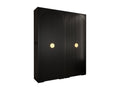 Vertchez Ryfel 1 236.7/200/47 4-Door Hinged Wardrobe, Black