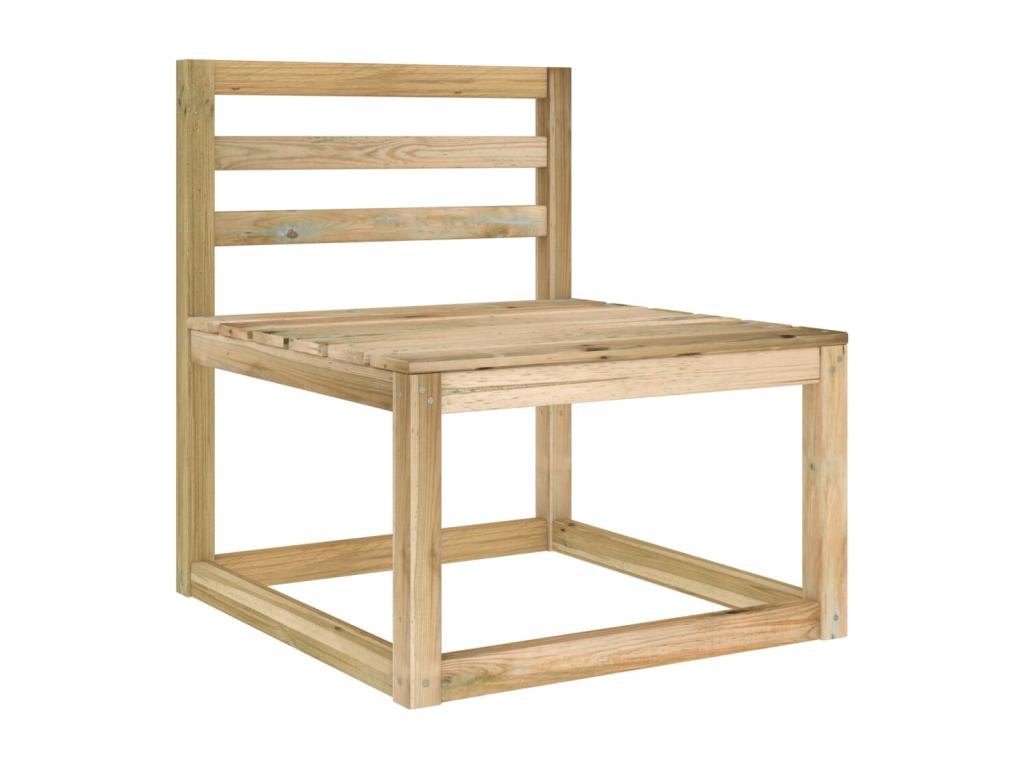 6-piece garden furniture set with light blue cushions 2