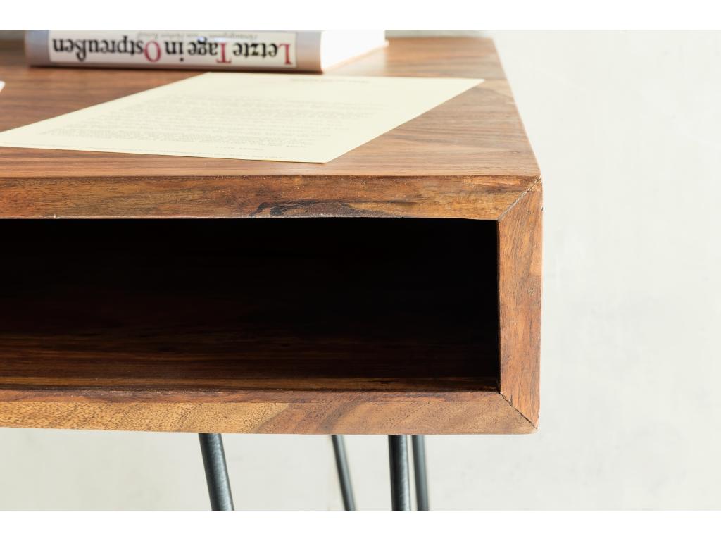 Small Desk 110x76x60 cm Computer Table with Storage