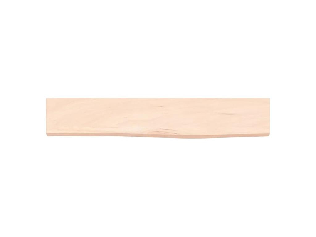 wall shelf 60x10x2 solid untreated oak wood