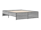 Bed frame without mattress Vertchez gray 140x200 cm