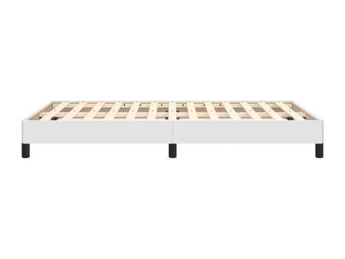 White bed frame 120x200 cm Faux leather