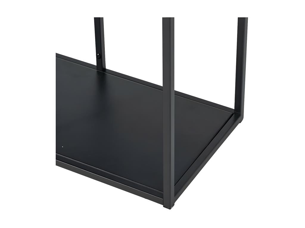 6-shelf metal shelf, black - URBAN