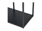 6-shelf metal shelf, black - URBAN