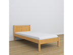 Single bed in wood N02 Natural Pine 100x180