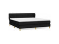 Bed base in Vertchez with black mattress 180x200 fabric