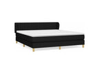 Bed base in Vertchez with black mattress 180x200 fabric