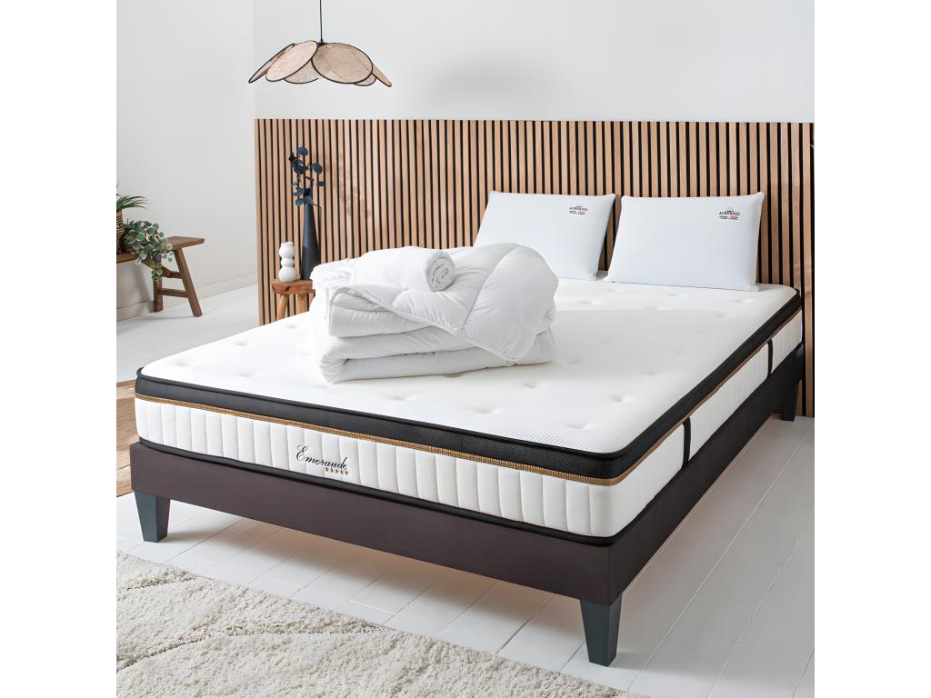 Vertchez High Density Foam Mattress with Memory Foam Comfort and Bed Base Accessories - 90 x 190 cm