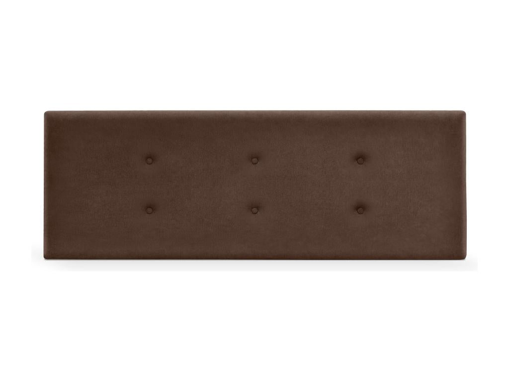 Vertchez Aqualine fabric headboard with 2 buttons, 150x50cm, for 150cm beds - Brown