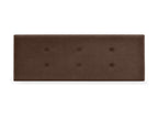 Vertchez Aqualine fabric headboard with 2 buttons, 150x50cm, for 150cm beds - Brown