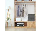 2-piece fabric storage boxes, 50x30x25 cm, anthracite