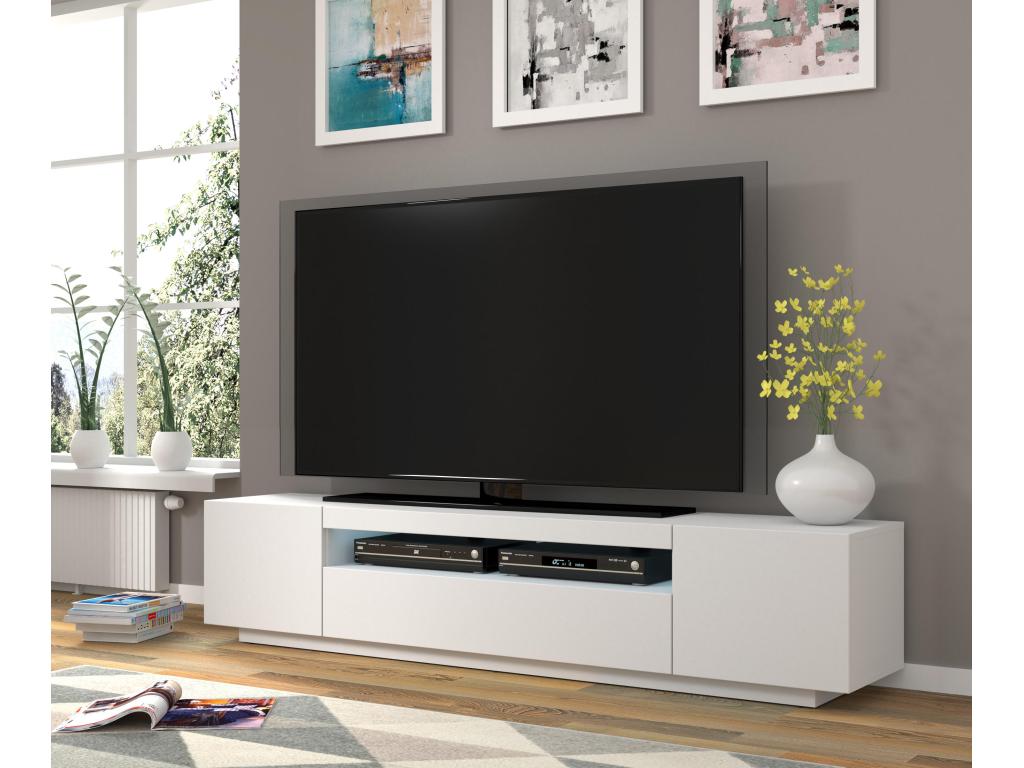 AURA RTV200 3D TV Stand 200x37x42 White