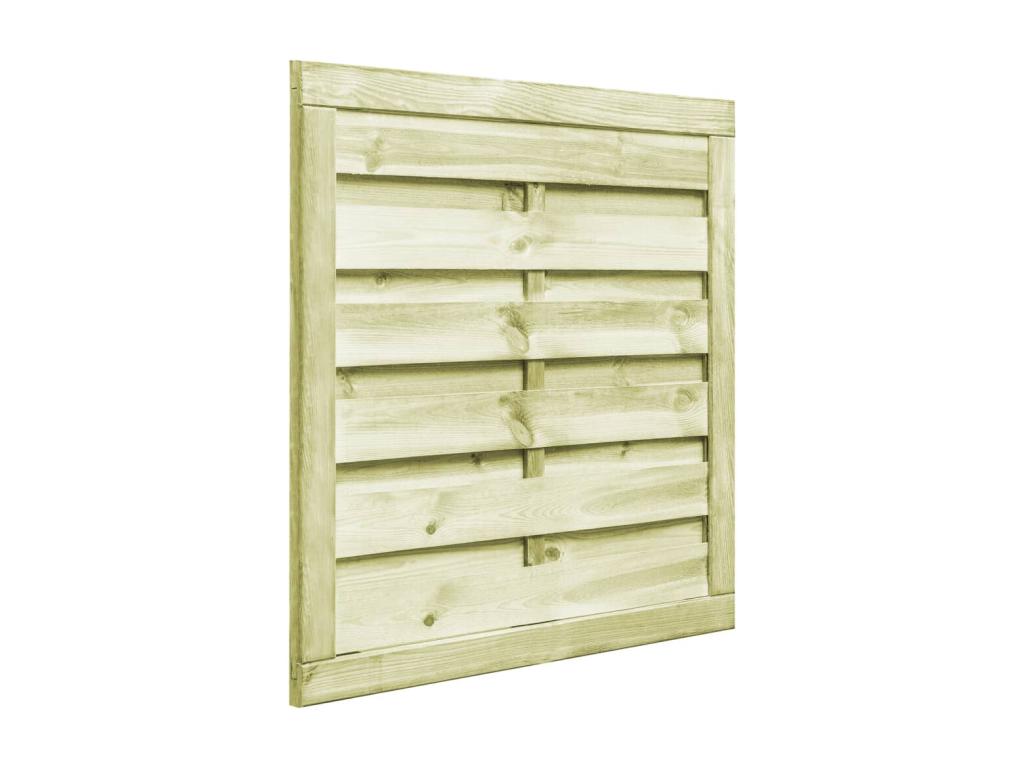 Impregnated pine wood gate 100x100 Green 3