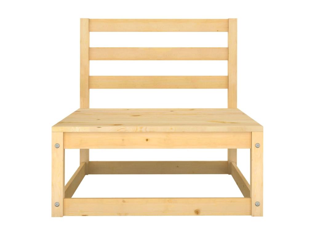 8-piece garden furniture set with cushions, solid pine wood