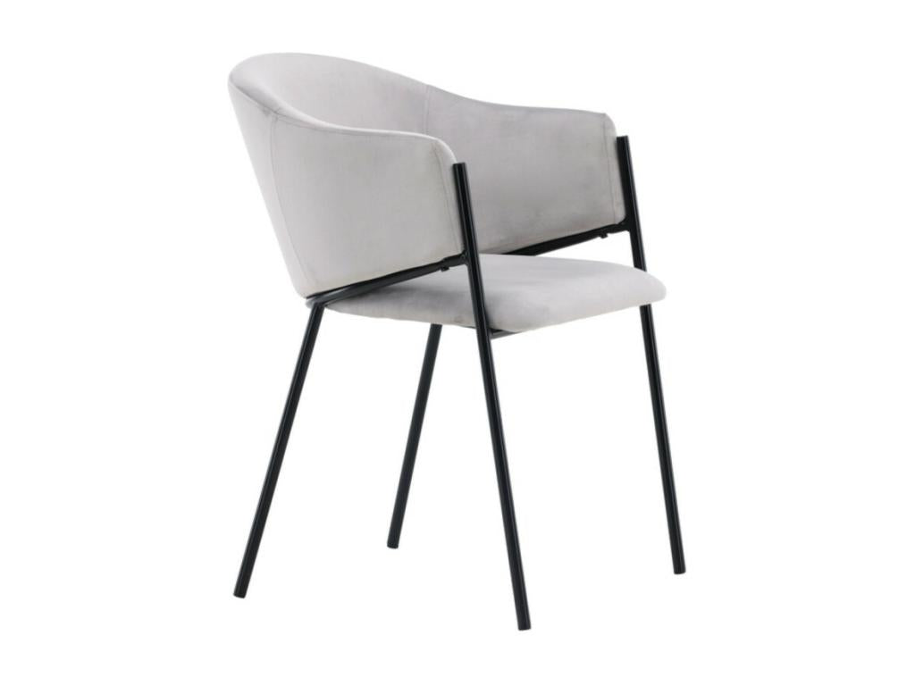 Vertchez dining chair with grey armrests