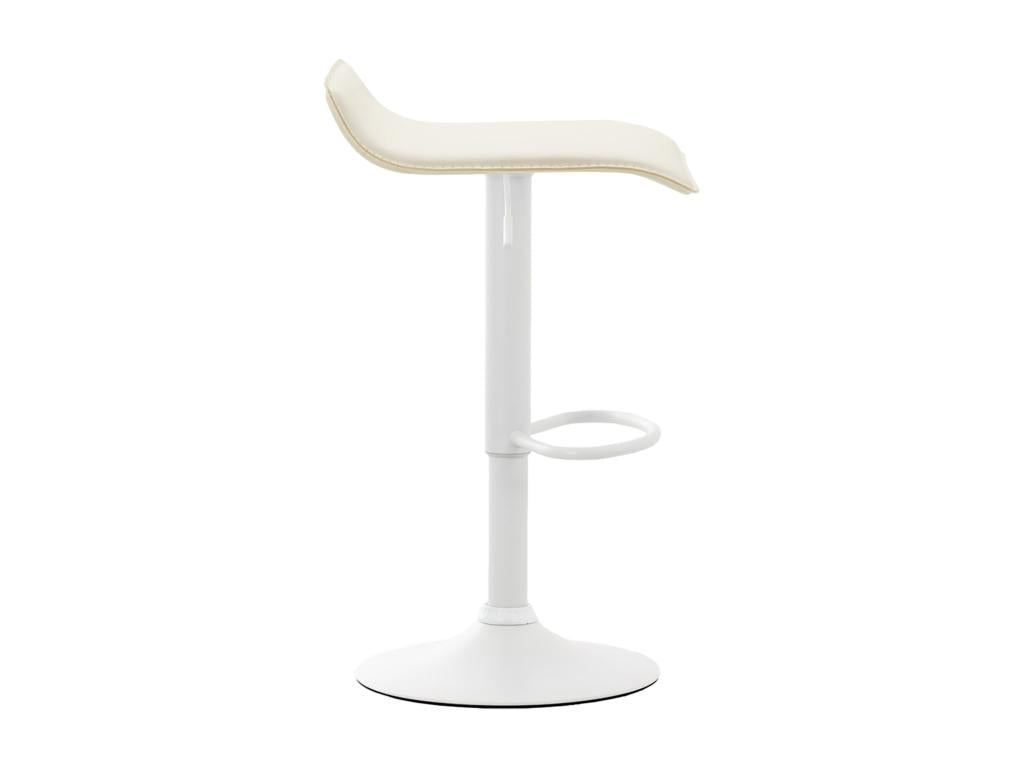 Bar stool - Faux leather / Metal - Cream - Dyn V2