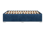 Bed frame Blue 140x190 cm Fabric
