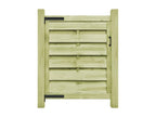 Impregnated pine wood gate 100x100 Green 3