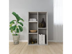 Bookcase/Sideboard, Concrete Grey, 50x25x80 cm, Engineered Wood