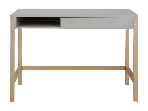 Vertchez Designer Desk 112cm Birch / Grey