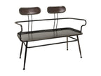 2-seater metal bench 122x53.5x88.5h