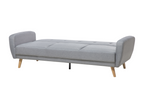 Vertchez 3-seater sofa bed in light grey fabric