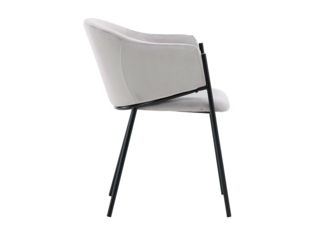 Vertchez dining chair with grey armrests