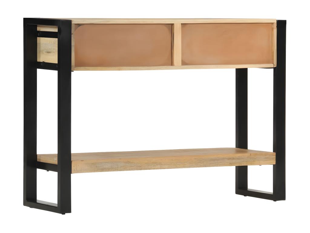Console table 110x30x76 cm solid raw mango wood
