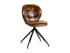 Vertchez - Set of 4 Brown Faux Leather Chairs