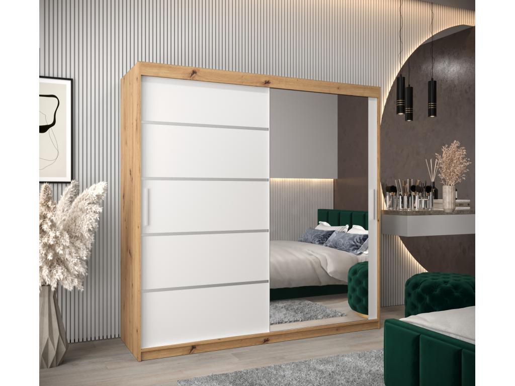 Vertchez 2-Door Sliding Wardrobe 200/200/62 2 Doors Vertchez/White