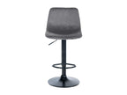 Bar stools - Velvet / Metal - Dark Grey - Vertchez