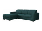 Vertchez 186 Turquoise Corner Sofa with Sleeping Function and 260x182cm Sleeping Box